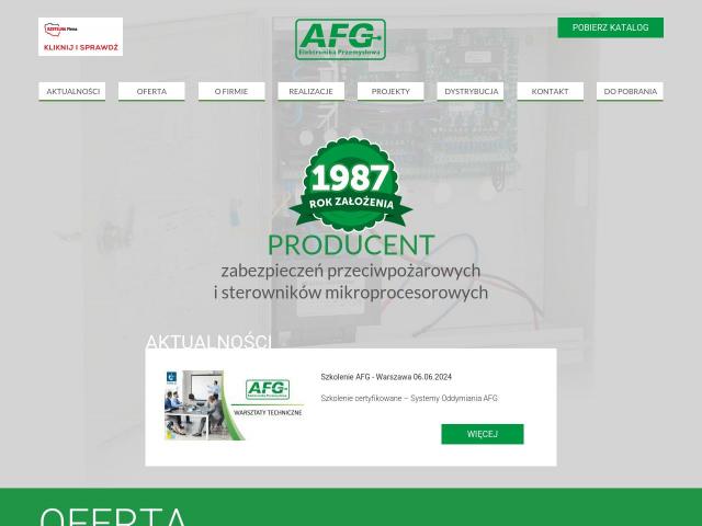 AFG. Elektronika przemysłowa. Maciej Garczarek